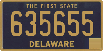DE license plate 635655