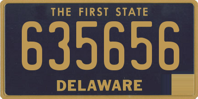 DE license plate 635656