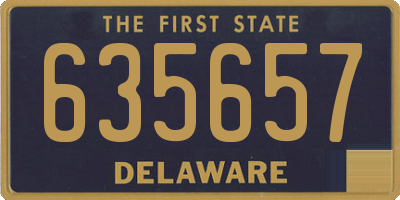 DE license plate 635657