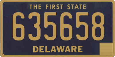 DE license plate 635658
