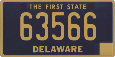 DE license plate 63566