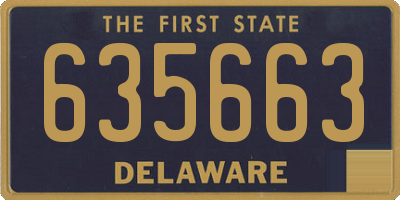 DE license plate 635663