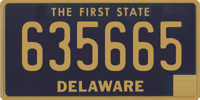 DE license plate 635665