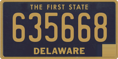 DE license plate 635668