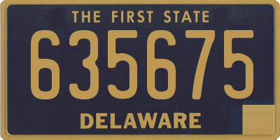 DE license plate 635675