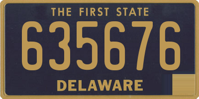 DE license plate 635676