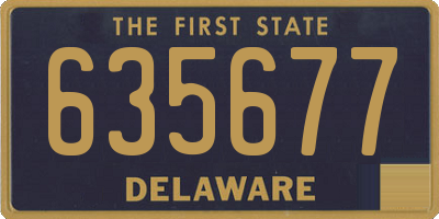 DE license plate 635677