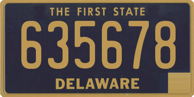 DE license plate 635678