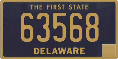 DE license plate 63568