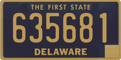 DE license plate 635681