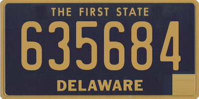 DE license plate 635684