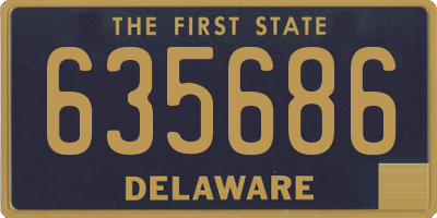 DE license plate 635686