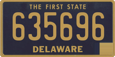 DE license plate 635696
