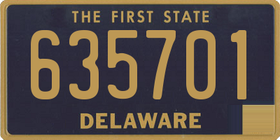 DE license plate 635701