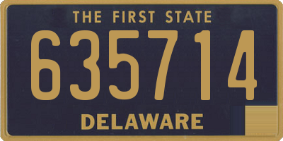 DE license plate 635714