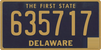 DE license plate 635717