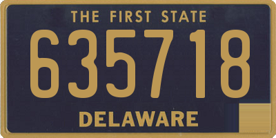 DE license plate 635718