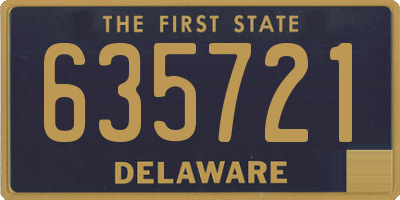 DE license plate 635721