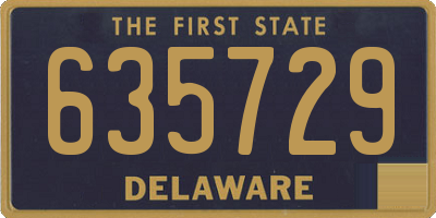 DE license plate 635729