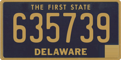 DE license plate 635739