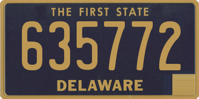 DE license plate 635772