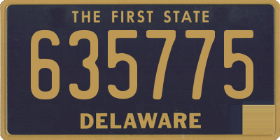 DE license plate 635775