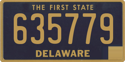 DE license plate 635779