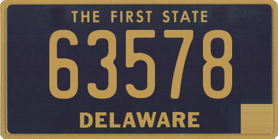 DE license plate 63578