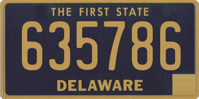 DE license plate 635786