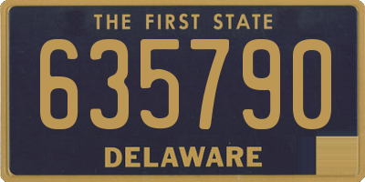 DE license plate 635790