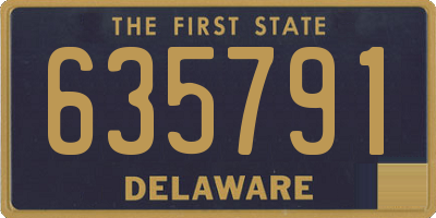 DE license plate 635791