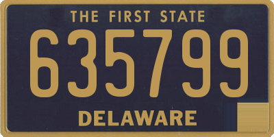 DE license plate 635799