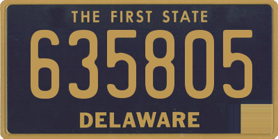 DE license plate 635805