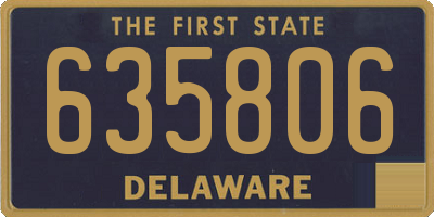 DE license plate 635806