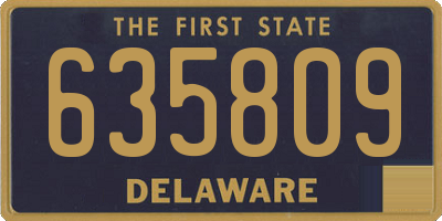 DE license plate 635809