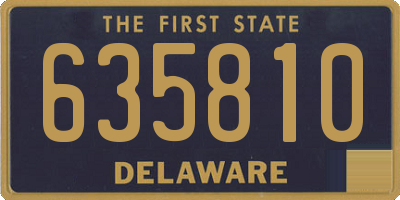 DE license plate 635810