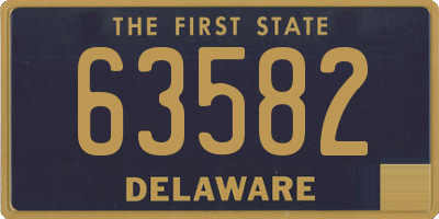 DE license plate 63582