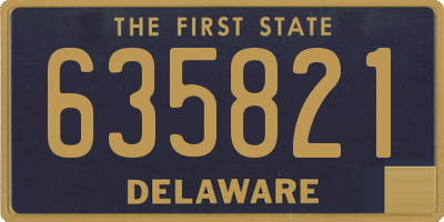 DE license plate 635821