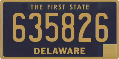 DE license plate 635826