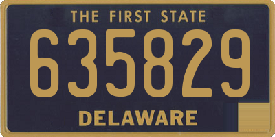 DE license plate 635829