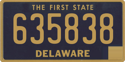 DE license plate 635838