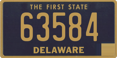 DE license plate 63584
