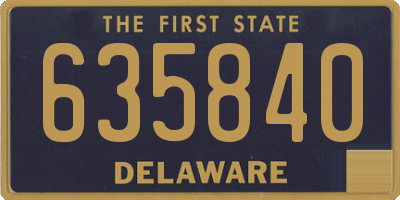 DE license plate 635840
