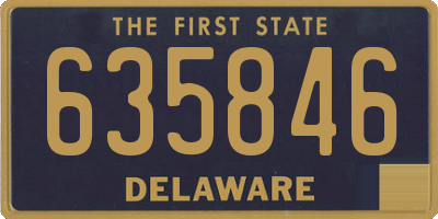 DE license plate 635846