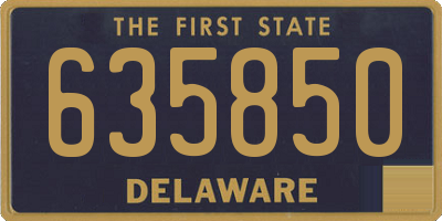 DE license plate 635850