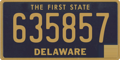DE license plate 635857
