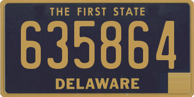 DE license plate 635864