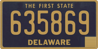DE license plate 635869