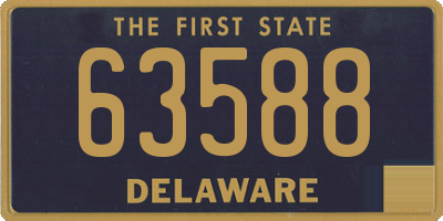 DE license plate 63588