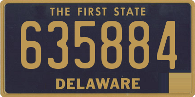 DE license plate 635884